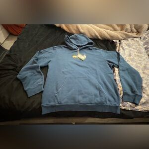 Denim Tears Blue Hooded Pullover Sweatshirt - Size XL NEW WITH TAGS